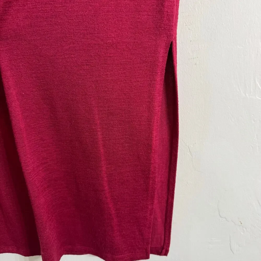 Leith Red Rumba Midi Skirt Size Medium
